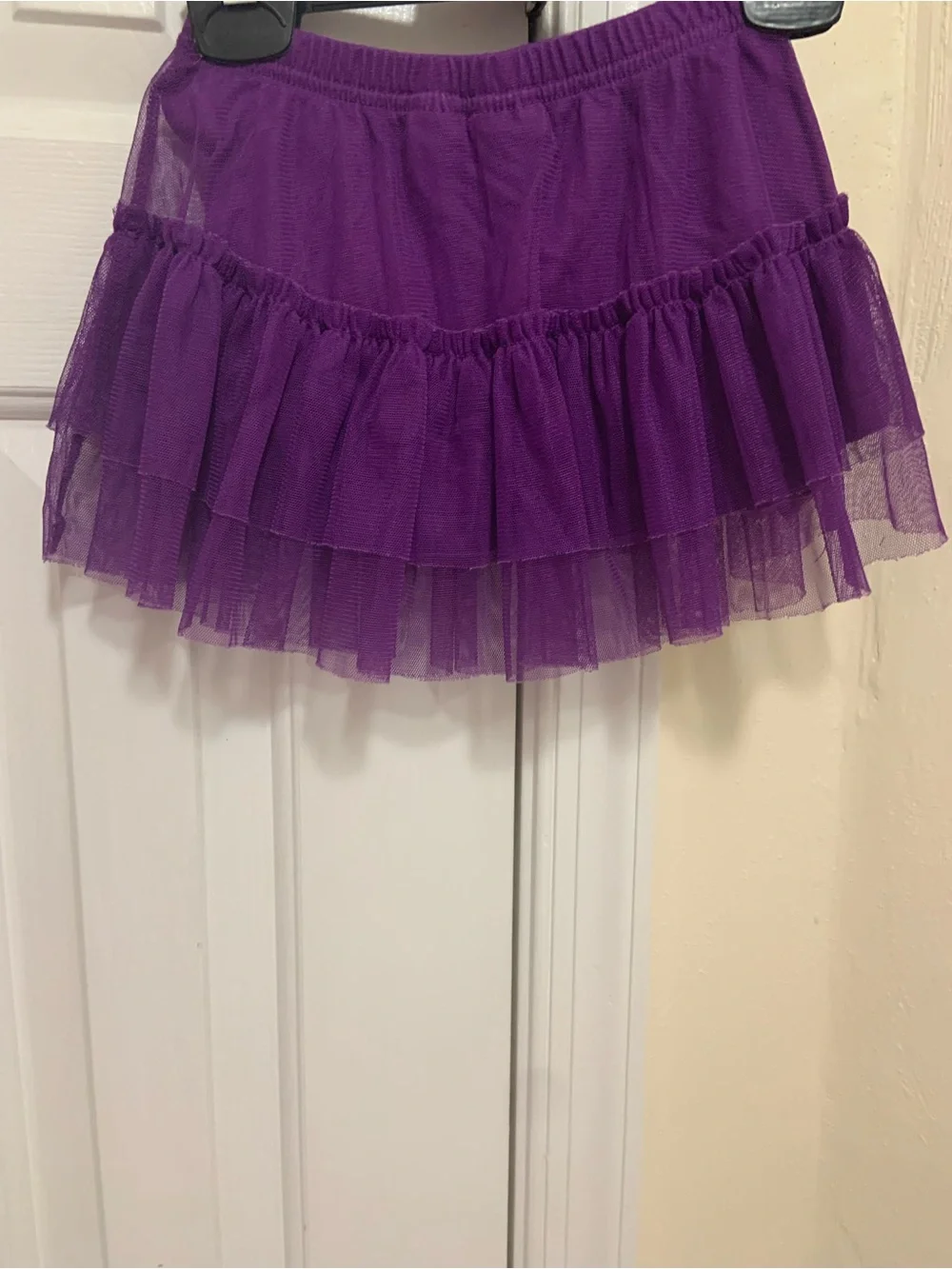 Purple Tiered Tulle Mini Skirt - Women